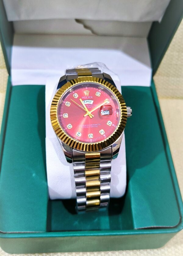 Rolex Red Royale Watch Two-Tone Edition - Image 3