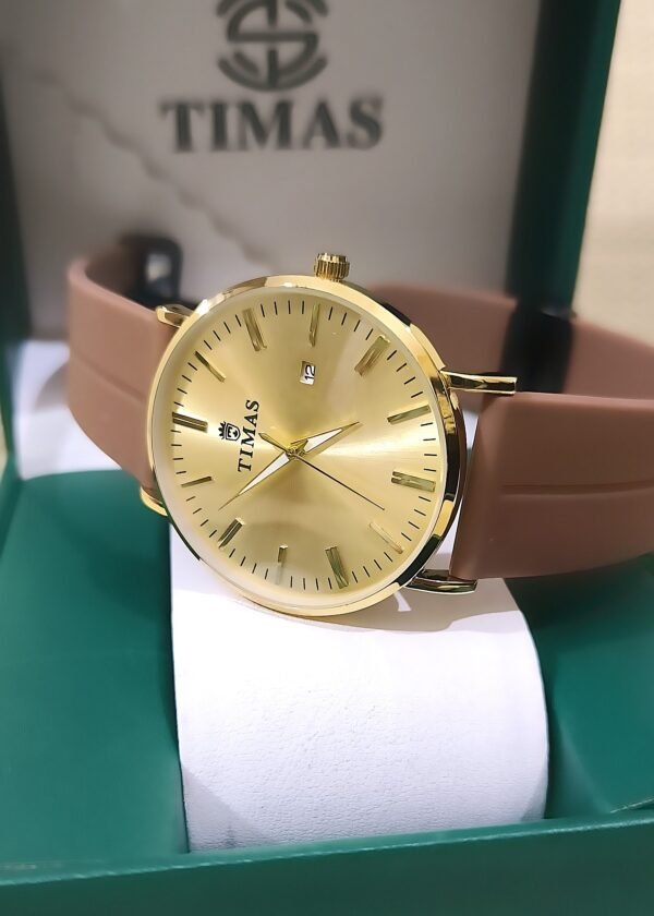 TIMAS Executive Gold Men's Watch - Image 3