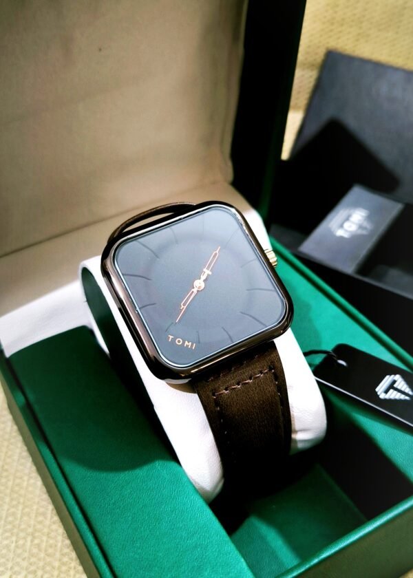 TOMI T-093 Square Dial Men's Wrist Watch - Image 5
