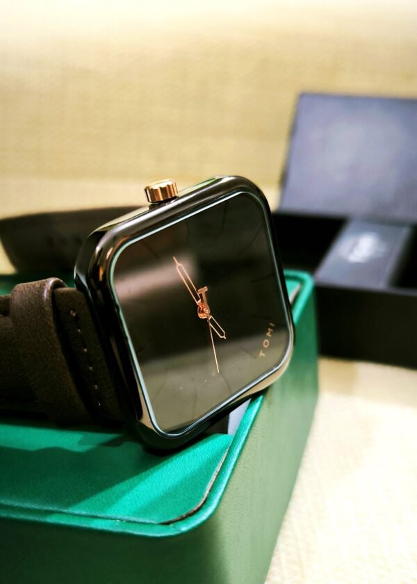 TOMI T-093 Square Dial Men's Wrist Watch - Image 2