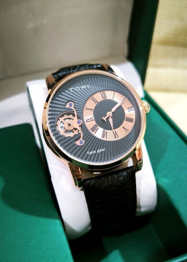 Tomi Classic Gold Roman Dial Watch - Image 6