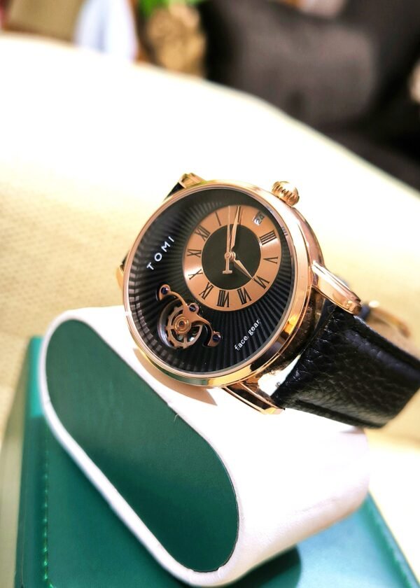 Tomi Classic Gold Roman Dial Watch - Image 7