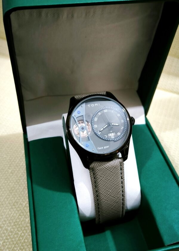 TOMI T-105 Dual Strap Face Gear Watch - Image 2