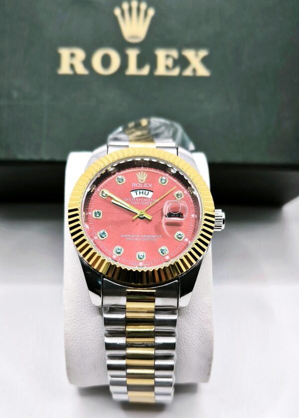Rolex Red Royale Watch Two-Tone Edition - Image 3
