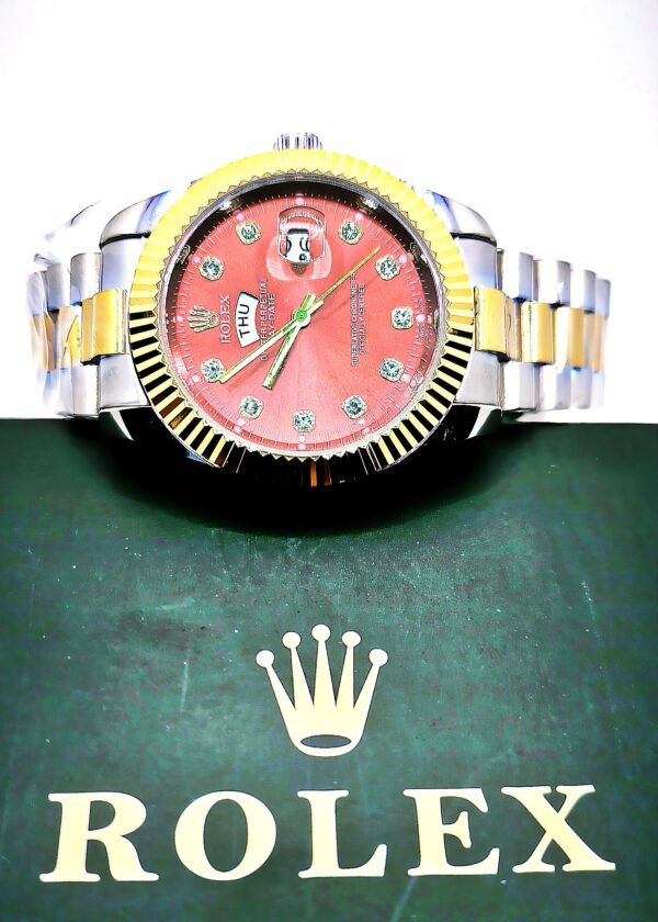 Rolex Red Royale Watch Two-Tone Edition - Image 4