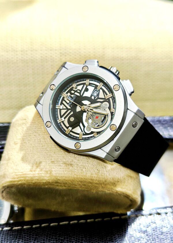 Hublot Skeleton Inspired Men's Watch - Image 5