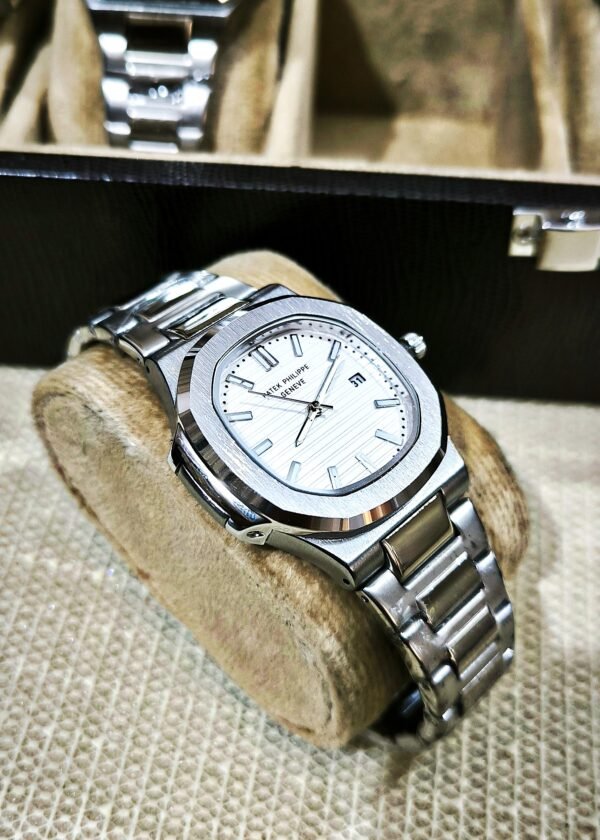 Patek Philippe Nautilus White Dial Watch