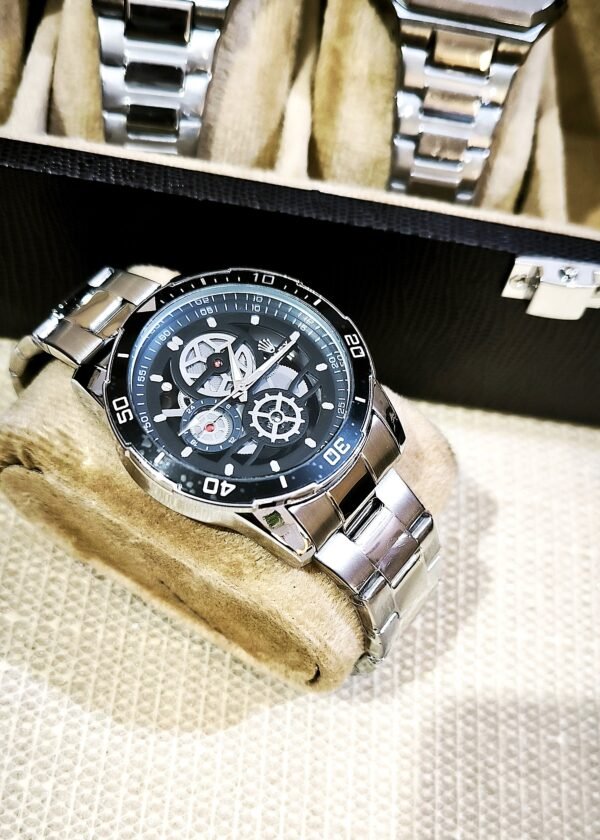 Rolex-Inspired Titanium Skeleton Watch - Image 2