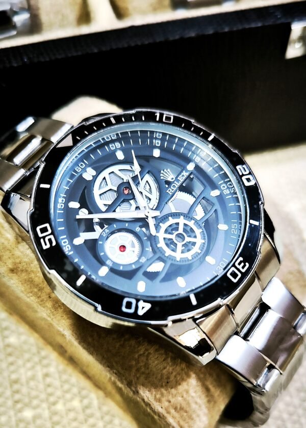 Rolex-Inspired Titanium Skeleton Watch - Image 5