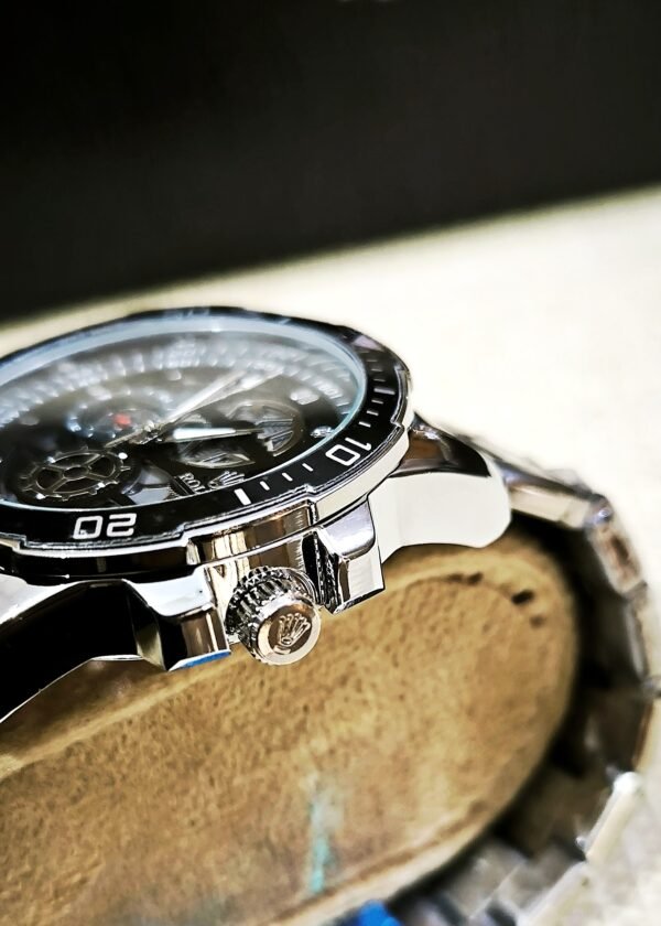Rolex-Inspired Titanium Skeleton Watch - Image 9