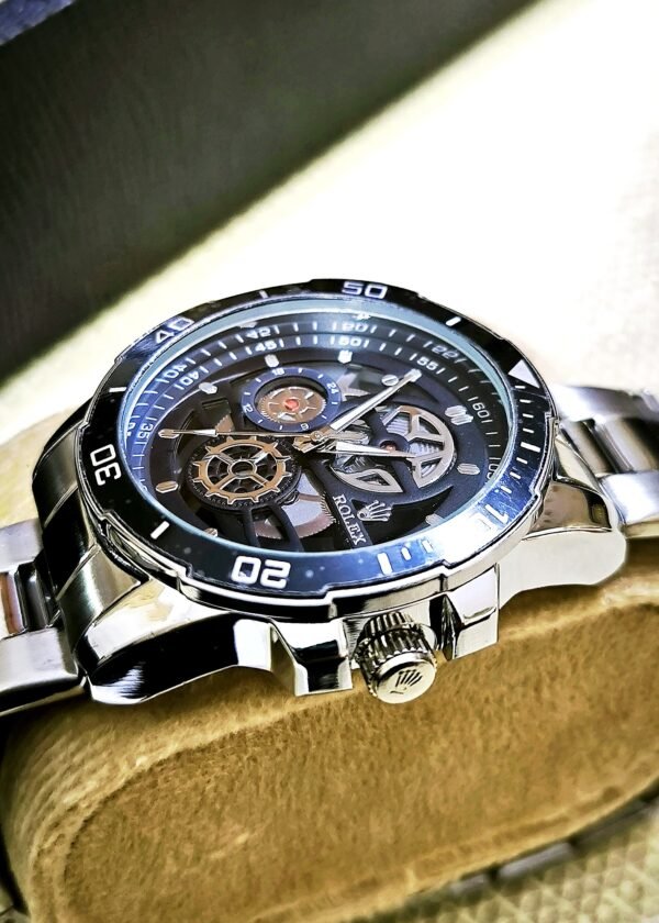 Rolex-Inspired Titanium Skeleton Watch - Image 7