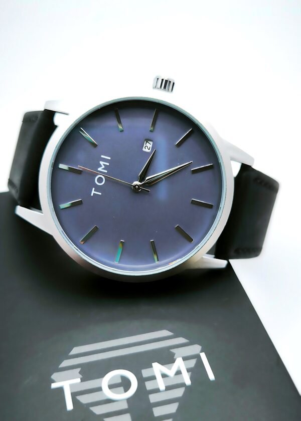 TOMI Classic Minimalist Leather Watch - Image 2