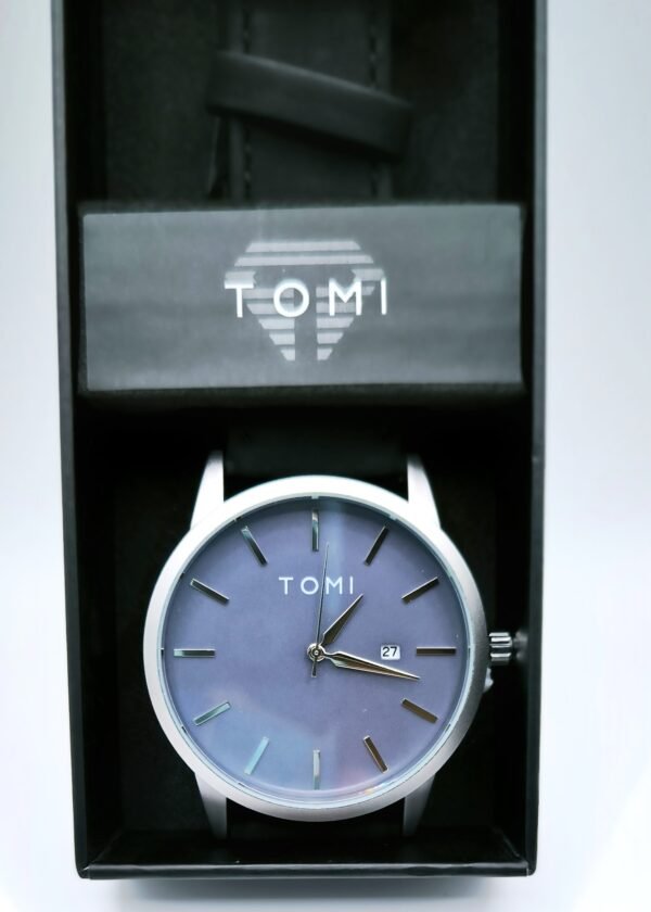 TOMI Classic Minimalist Leather Watch - Image 5