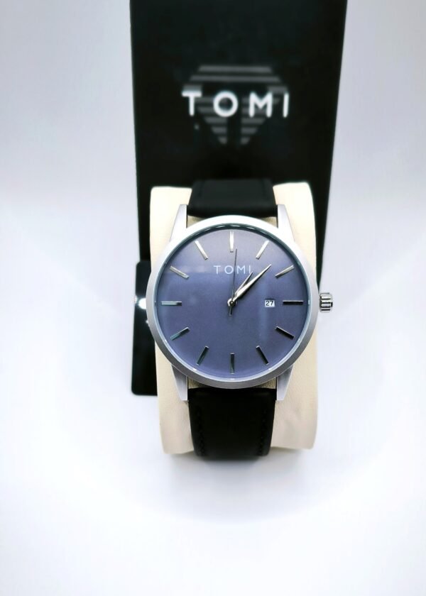 TOMI Classic Minimalist Leather Watch - Image 4