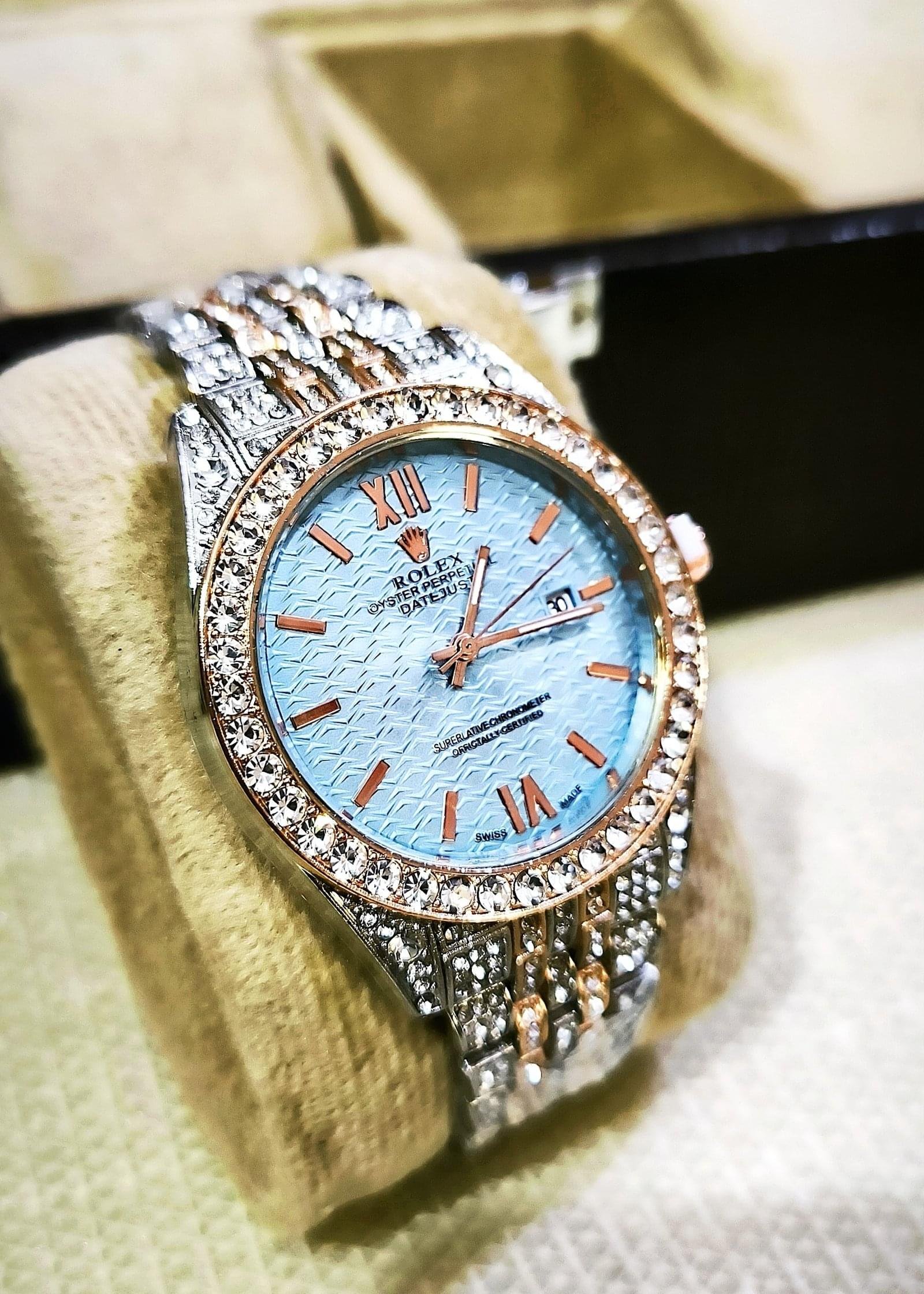 Rolex Octagon Series – Rosewood Dial Watch